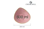 Miska trójkątna Stonecast Petal Pink 235 mm, 600 ml Churchill SPPSTRB91