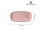 Talerz prostokątny Stonecast Petal Pink 298x153 mm Churchill SPPSXO111