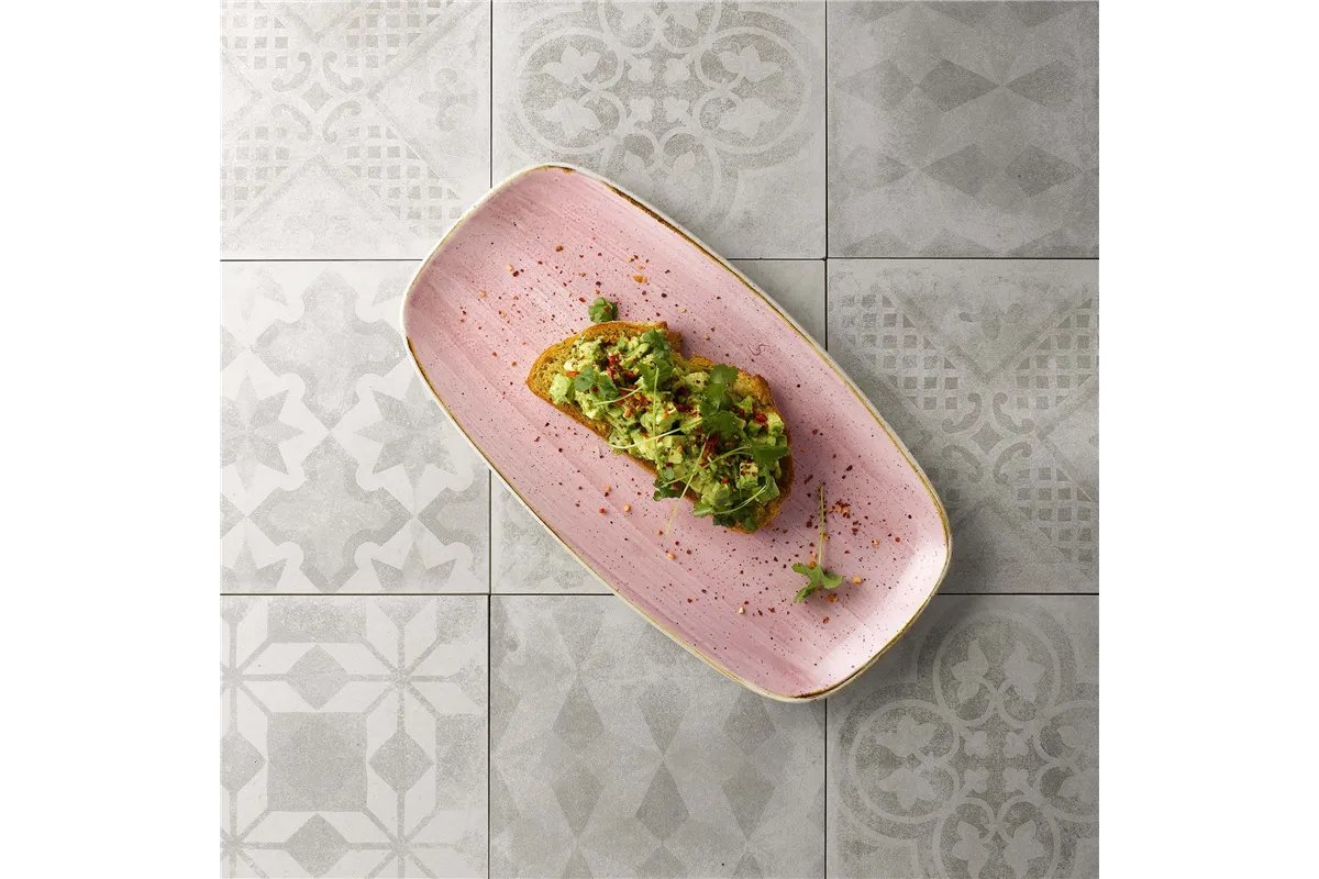 Talerz prostokątny Stonecast Petal Pink 298x153 mm Churchill SPPSXO111
