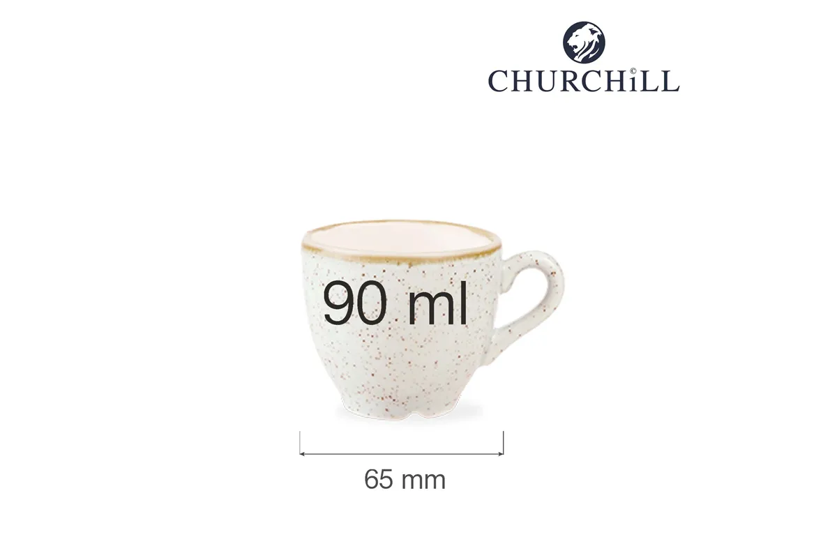 Filiżanka espresso Stonecast Barley White 90 ml Churchill SWHSCEB91