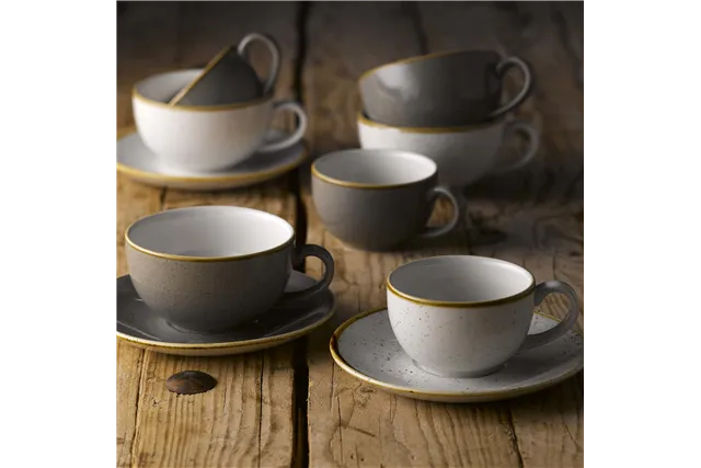 Spodek espresso Stonecast Barley White 118 mm Churchill SWHSESS1 Spodek espresso Stonecast Barley White 118 mm Churchill SWHSESS1