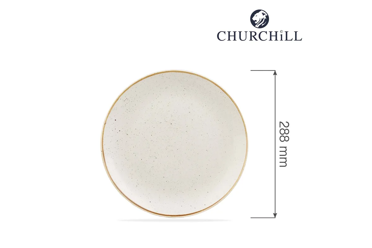 Talerz płytki Stonecast Barley White 288 mm Churchill SWHSEV111