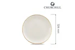 Talerz płytki Stonecast Barley White 324 mm Churchill SWHSEV121