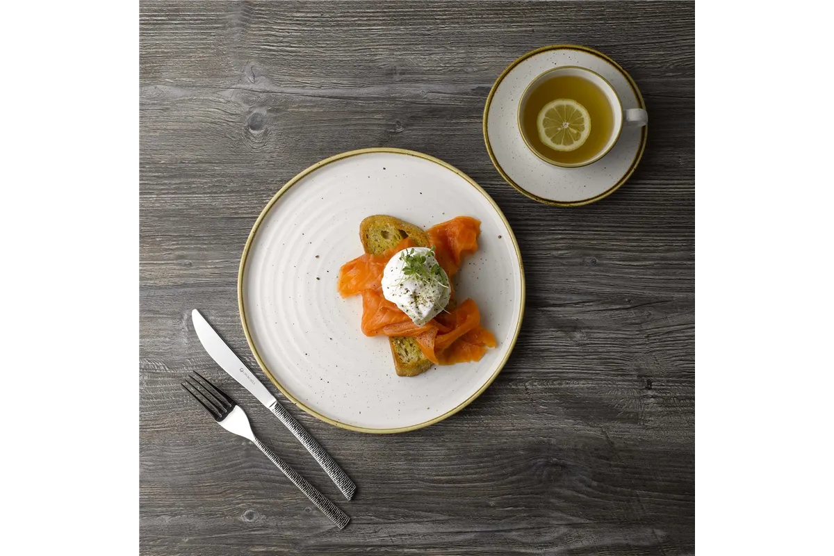 Talerz płytki Stonecast Barley White 324 mm Churchill SWHSEV121