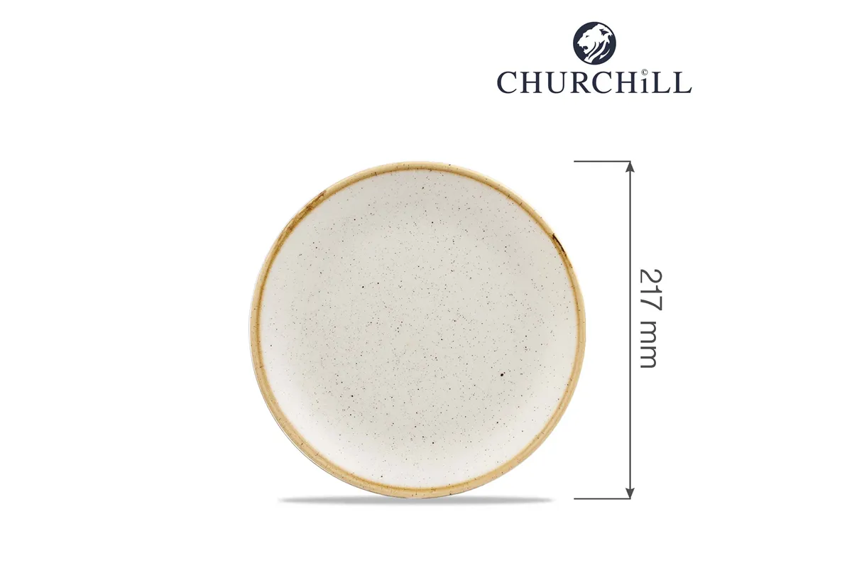 Talerz płytki Stonecast Barley White 217 mm Churchill SWHSEVP81