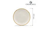 Talerz płytki Stonecast Barley White 217 mm Churchill SWHSEVP81