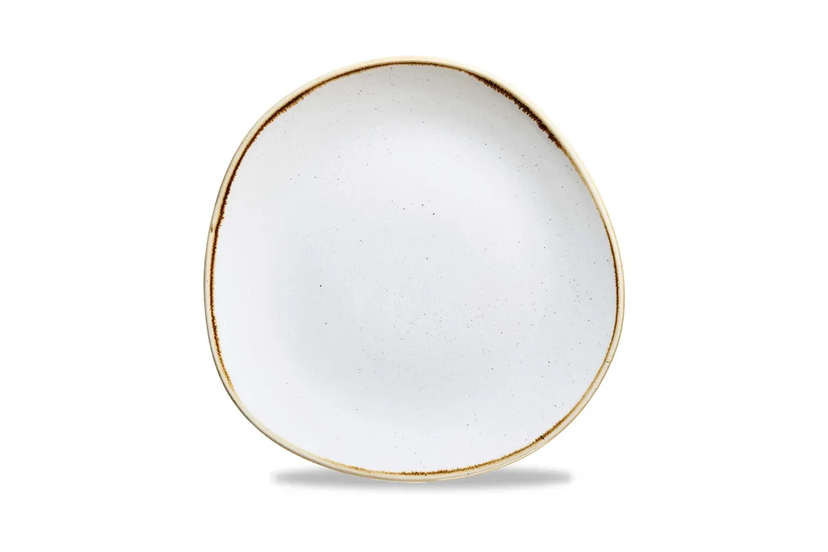 Talerz płytki o organicznym kształcie Stonecast Barley White 210 mm Churchill SWHSOG81