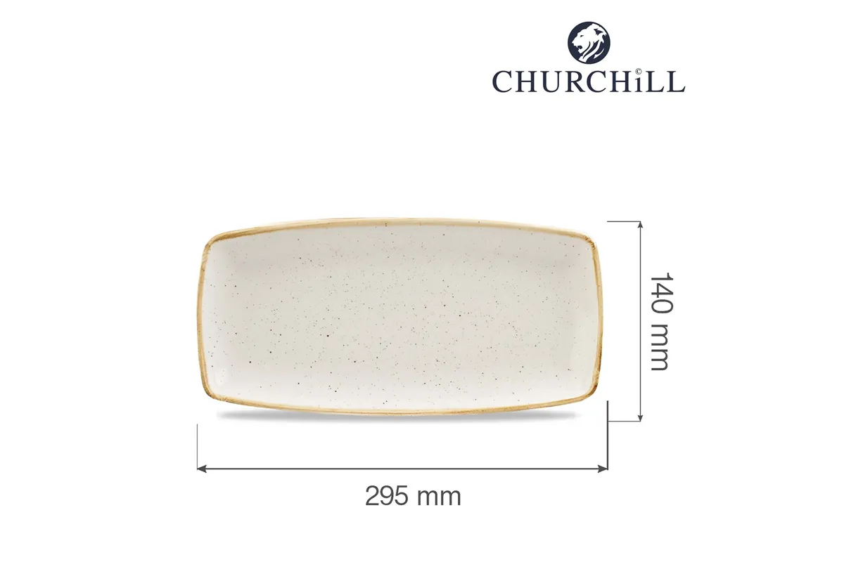 Półmisek Stonecast Barley White 295x140 mm Churchill SWHSOP111