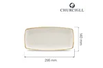 Półmisek Stonecast Barley White 295x140 mm Churchill SWHSOP111
