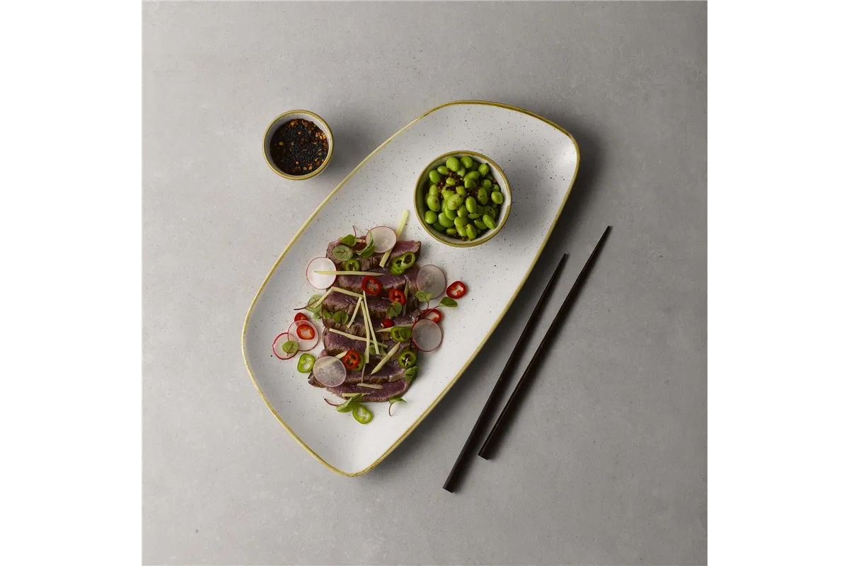 Półmisek Stonecast Barley White 295x140 mm Churchill SWHSOP111