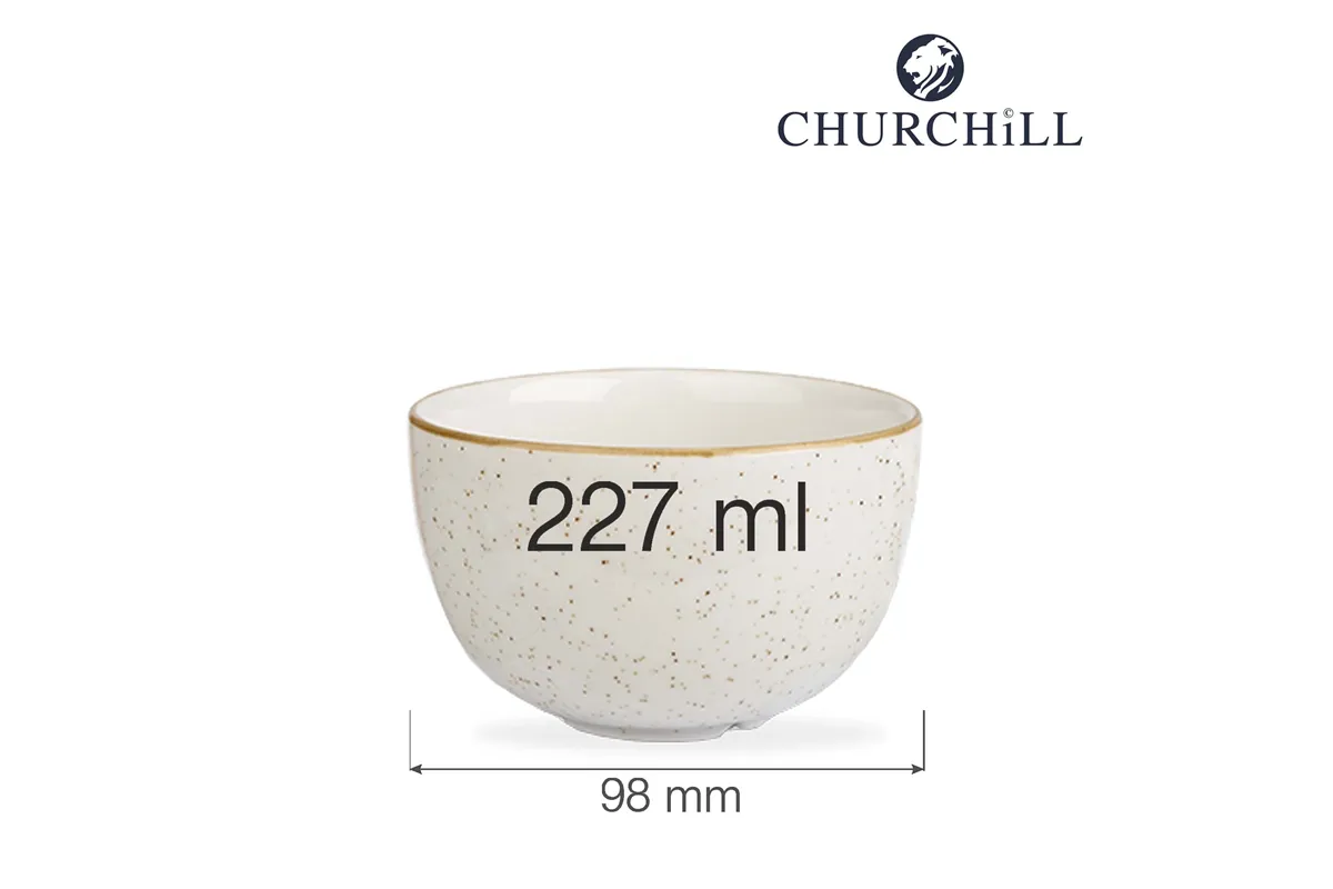 Miska/cukiernica Stonecast Barley White 227 ml, 98 mm Churchill SWHSSSGR1