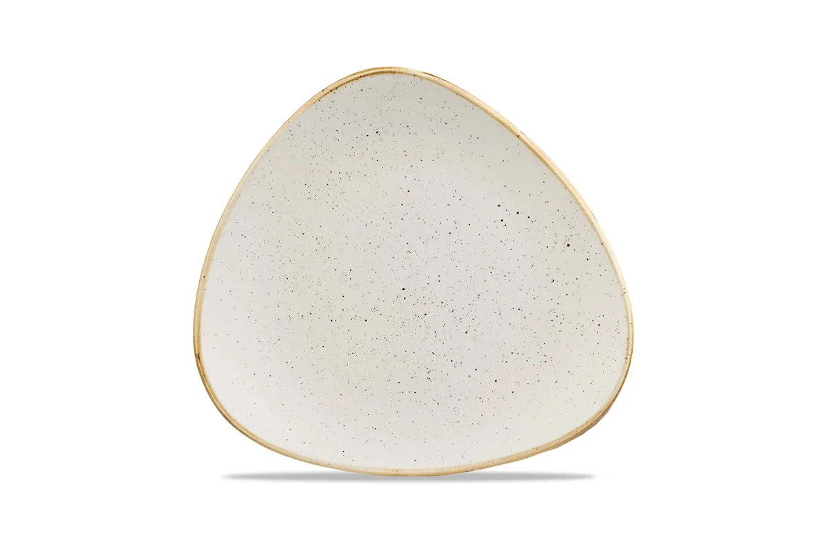 Talerz trójkątny Stonecast Barley White 265 mm Churchill SWHSTR101