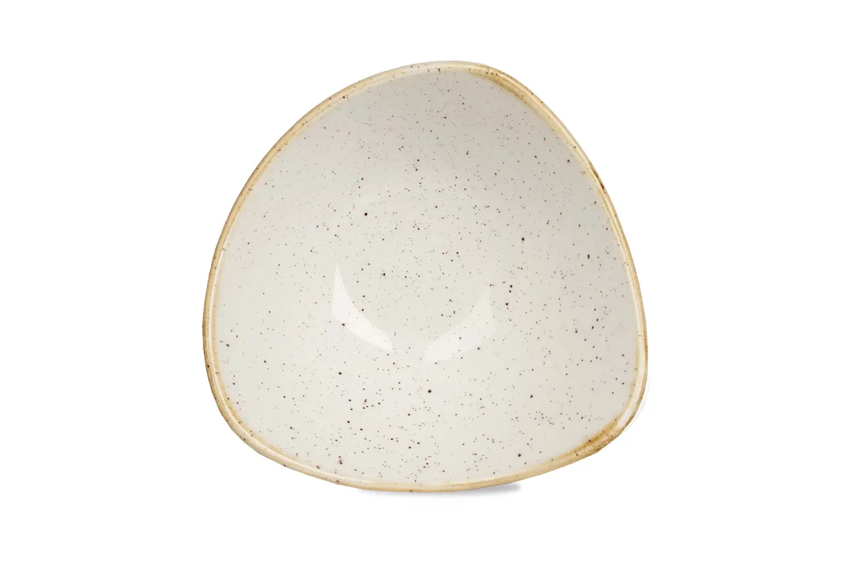 Miska trójkątna Stonecast Barley White 185 mm, 370 ml Churchill SWHSTRB71