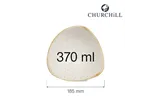 Miska trójkątna Stonecast Barley White 185 mm, 370 ml Churchill SWHSTRB71