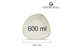 Miska trójkątna Stonecast Barley White 235 mm, 600 ml Churchill SWHSTRB91
