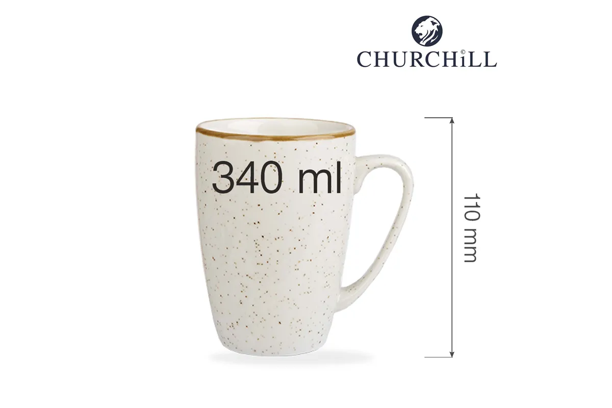 Kubek Stonecast Barley White 340 ml Churchill SWHSVM121