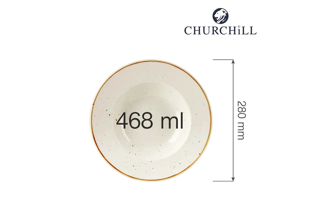 Talerz do pasty Stonecast Barley White 280 mm Churchill SWHSVWBL1