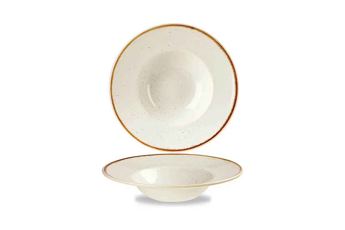 Talerz głęboki Stonecast Barley White 240 mm Churchill SWHSVWBM1
