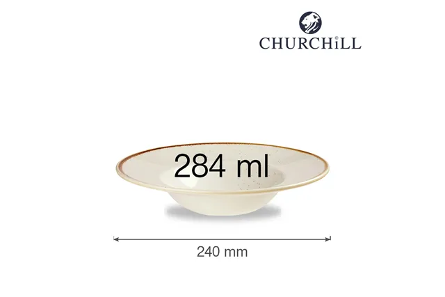 Talerz głęboki Stonecast Barley White 240 mm Churchill SWHSVWBM1 Talerz głęboki Stonecast Barley White 240 mm Churchill SWHSVWBM1