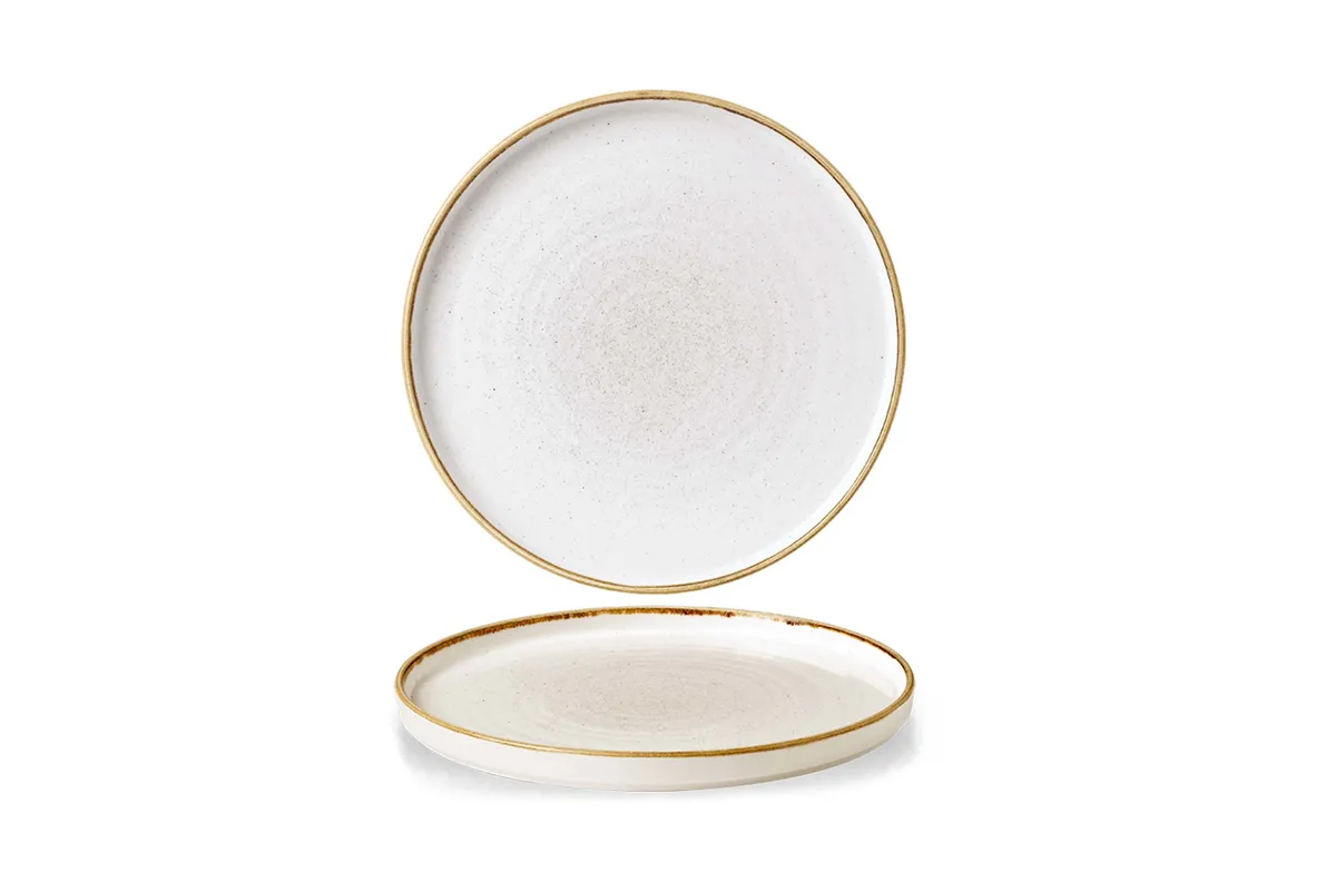 Talerz płytki z rantem Stonecast Barley White 210 mm Churchill SWHSWP211
