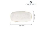 Talerz prostokątny Barley White 298x153 mm Churchill SWHSXO111