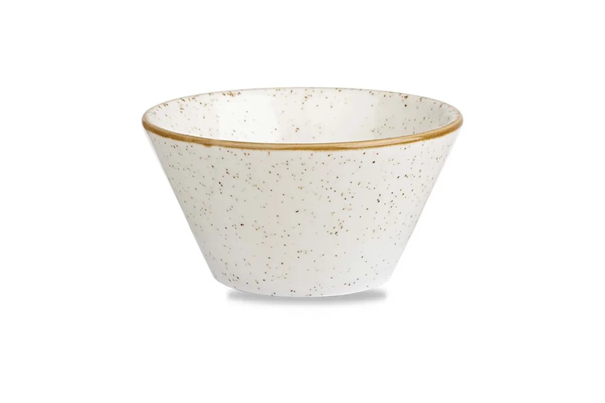 Miska konikalna Stonecast Barley White 340 ml Churchill SWHSZE121