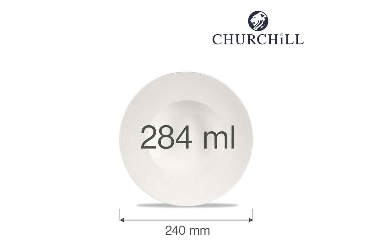 Talerz do pasty z szerokim rantem Isla 284 ml, 240 mm Churchill WHISIWBM1