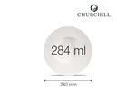 Talerz do pasty z szerokim rantem Isla 284 ml, 240 mm Churchill WHISIWBM1