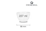 Miska/cukiernica Profile 227 ml, 98 mm Churchill WHSSGR1