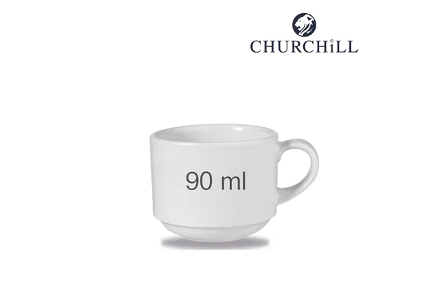 Filiżanka sztaplowana do espresso Profile 90 ml Churchill WHVSC31 Filiżanka sztaplowana do espresso Profile 90 ml Churchill WHVSC31