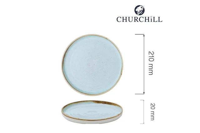 Talerz z wysokim rantem Duck Egg, 210mm Churchill SDESWP211 Talerz z wysokim rantem Duck Egg, 210mm Churchill SDESWP211