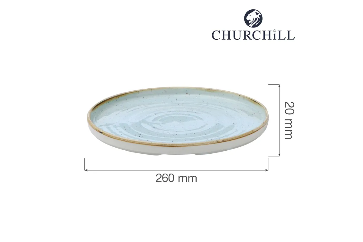 Talerz z wysokim rantem Duck Egg, 260mm Churchill SDESWP261