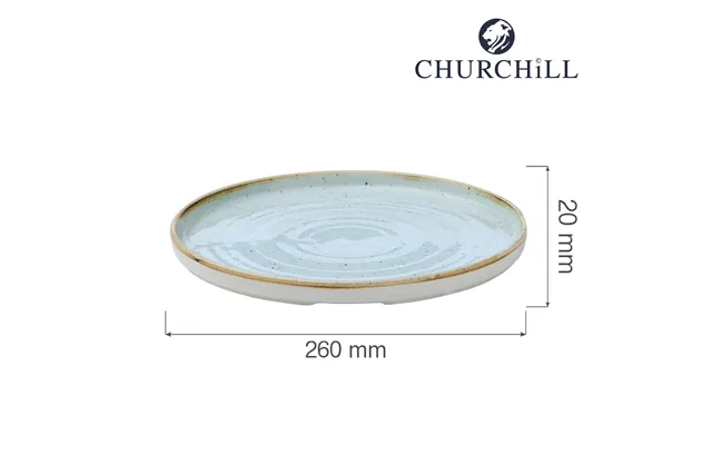 Talerz z wysokim rantem Duck Egg, 260mm Churchill SDESWP261 Talerz z wysokim rantem Duck Egg, 260mm Churchill SDESWP261