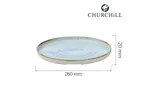Talerz z wysokim rantem Duck Egg, 260mm Churchill SDESWP261