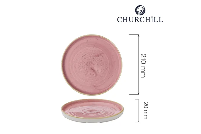 Talerz z wysokim rantem Petal Pink, 210mm Churchill SPPSWP211 Talerz z wysokim rantem Petal Pink, 210mm Churchill SPPSWP211