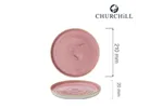 Talerz z wysokim rantem Petal Pink, 210mm Churchill SPPSWP211