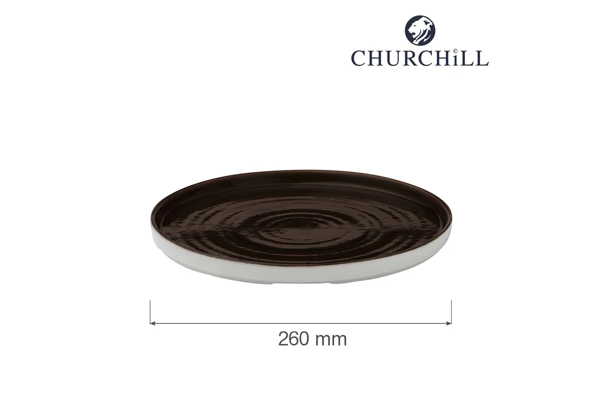 Talerz z wysokim rantem Patina Iron Black, 260mm Churchill PAIBWP261