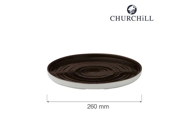 Talerz z wysokim rantem Patina Iron Black, 260mm Churchill PAIBWP261 Talerz z wysokim rantem Patina Iron Black, 260mm Churchill PAIBWP261