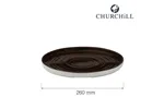 Talerz z wysokim rantem Patina Iron Black, 260mm Churchill PAIBWP261