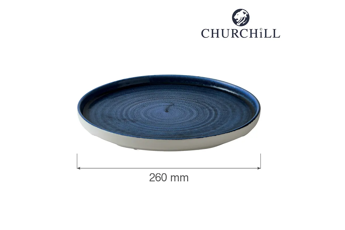 Talerz z wysokim rantem Plume Ultramarine, 260mm Churchill PLULWP261