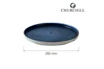 Talerz z wysokim rantem Plume Ultramarine, 260mm Churchill PLULWP261