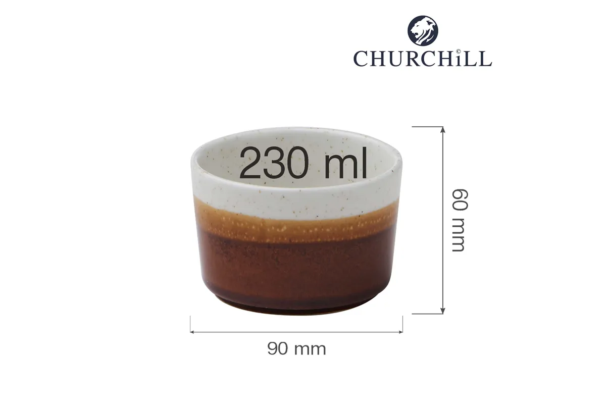 Miska Nourish Siena Barley White, 90x(h)60mm Churchill NSSWSSB81