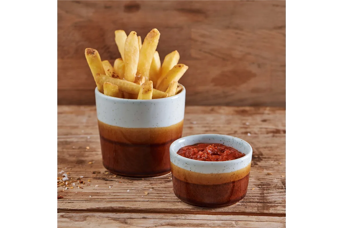 Miska Nourish Siena Barley White, 90x(h)60mm Churchill NSSWSSB81