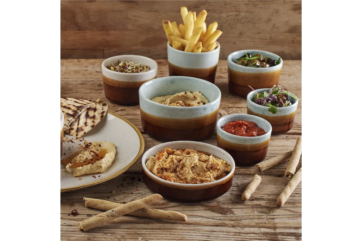 Naczynie na dipy Nourish Siena Barley White, 75mm Churchill NSSWSSDP1