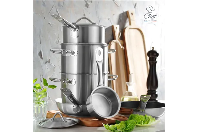 Patelnia ze stali nierdzewnej Prime, śr. 360mm Chef de Cuisine 831564