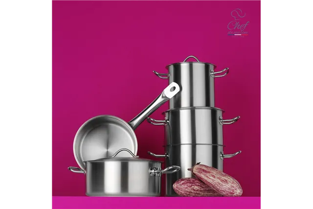 Rondel ze stali nierdzewnej 10,5l śr. 280x(H)170 mm Chef de Cuisine 831779 Rondel ze stali nierdzewnej 10,5l śr. 280x(H)170 mm Chef de Cuisine 831779