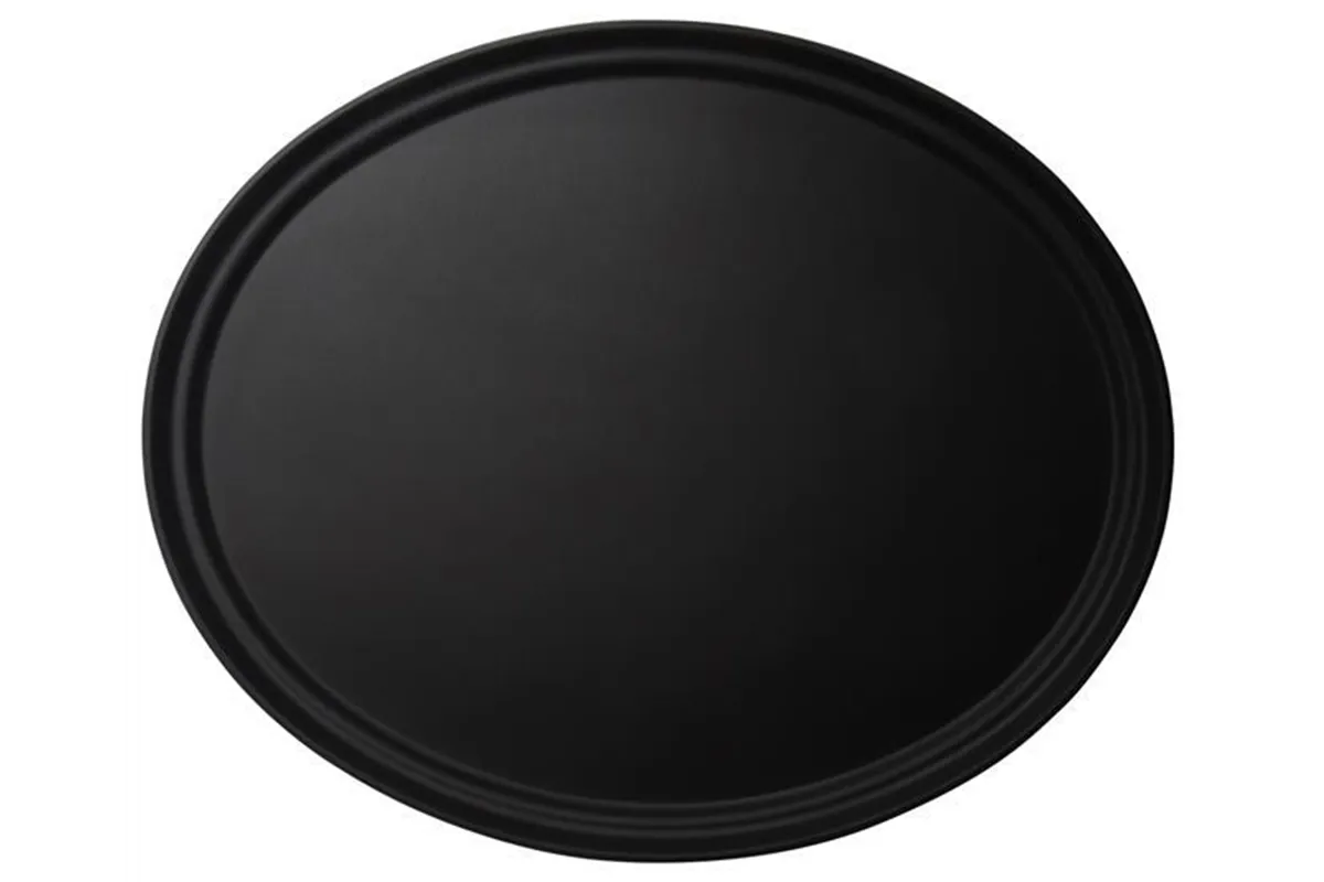 Taca do serwowania Camtread owalna, antypoślizgowa, czarna 685x560x32 mm, Cambro CAMBRO 2700CT110