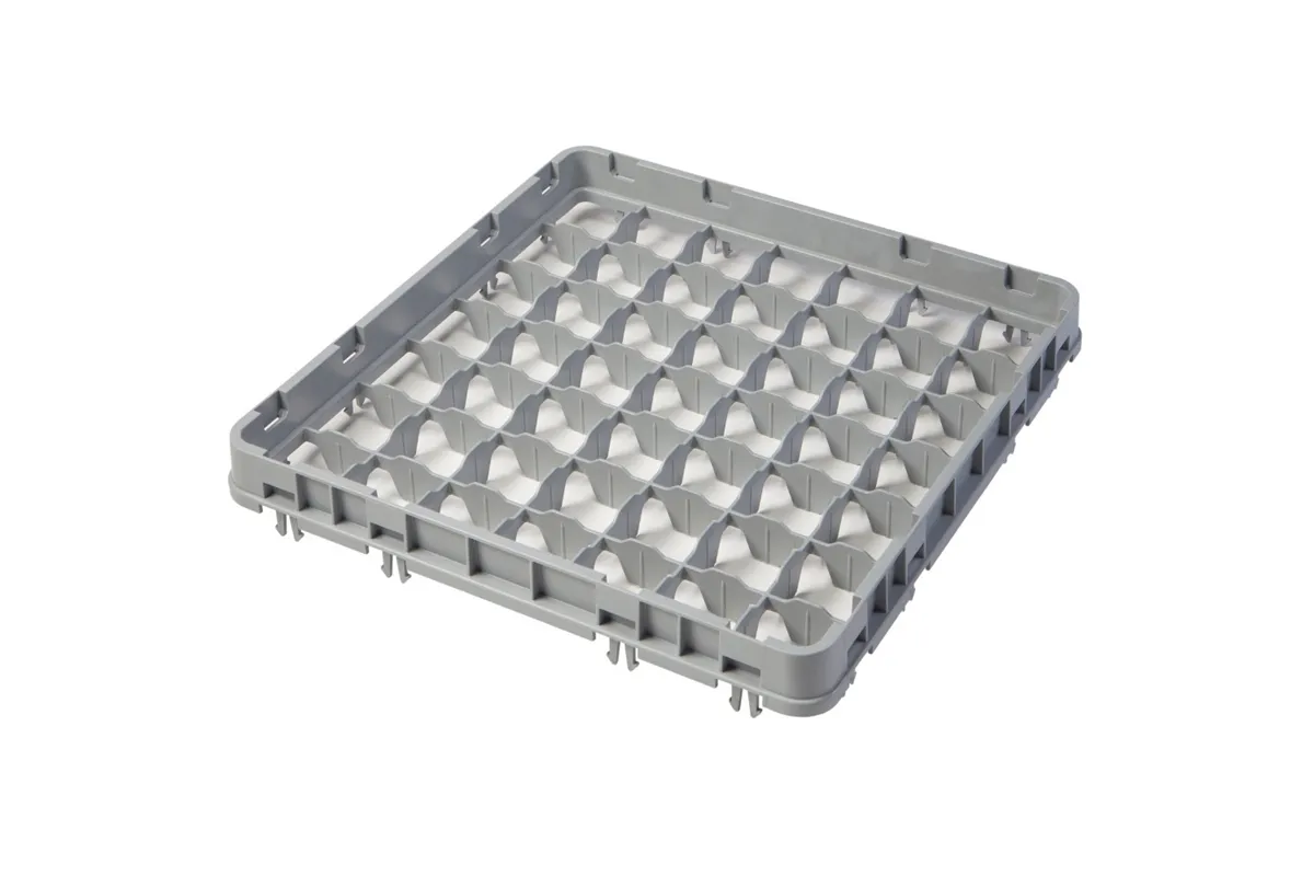 Nadstawka do koszy Half Drop 500x500 mm szara, model E2, 49 przegródek, Cambro CAMBRO 49E2151