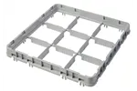 Nadstawka do koszy Half Drop 500x500 mm szara, model E2, 49 przegródek, Cambro CAMBRO 49E2151