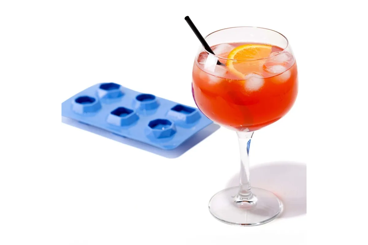 Silikonowa forma do kostek lodu w kształcie diamentu, zestaw 2 szt., Bar Up Bar Up 679012